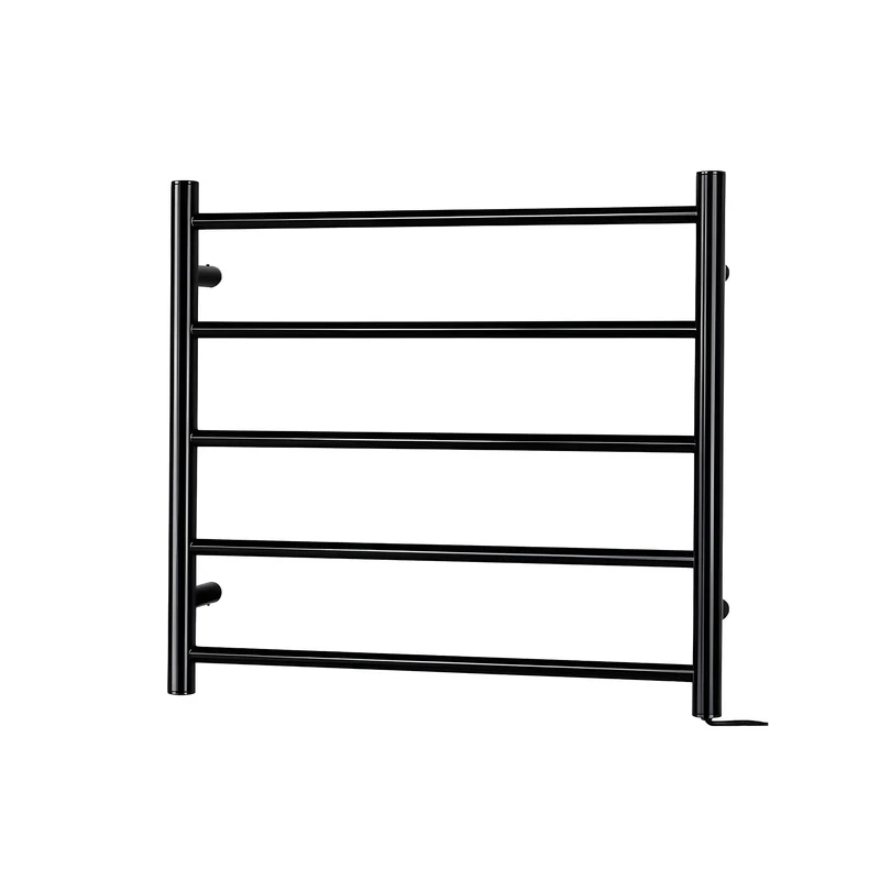 Devanti Electric Heated Towel Rail Rack 5 Bars Wall Mounted Clothes Dry Warmer
