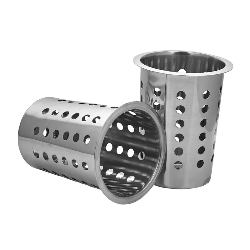 SOGA Stainless Steel Conical Cutlery Holder with 4 Holes
