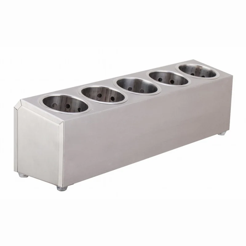 SOGA Stainless Steel Conical Cutlery Holder with 5 Holes 18/10