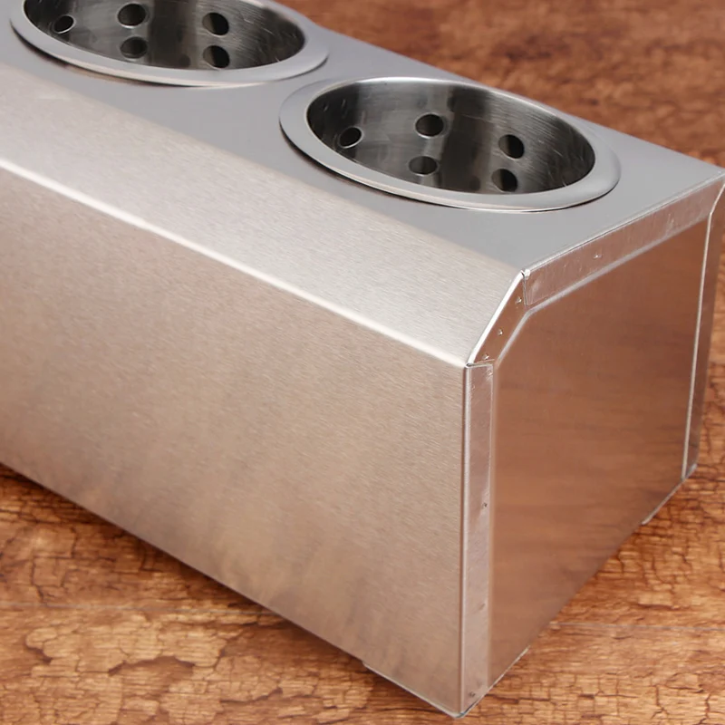 SOGA Stainless Steel Conical Cutlery Holder with 5 Holes 18/10