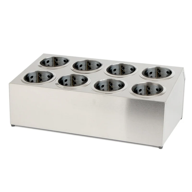SOGA Stainless Steel Conical Cutlery Holder with 8 Holes 18/10