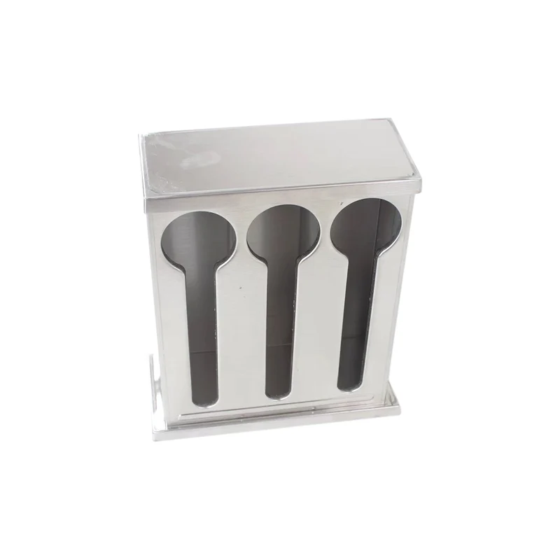 SOGA Stainless Steel Buffet Spoon Holder Storage Rack 3 Holes