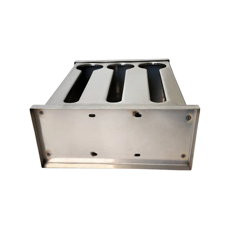 SOGA Stainless Steel Buffet Spoon Holder Storage Rack 3 Holes