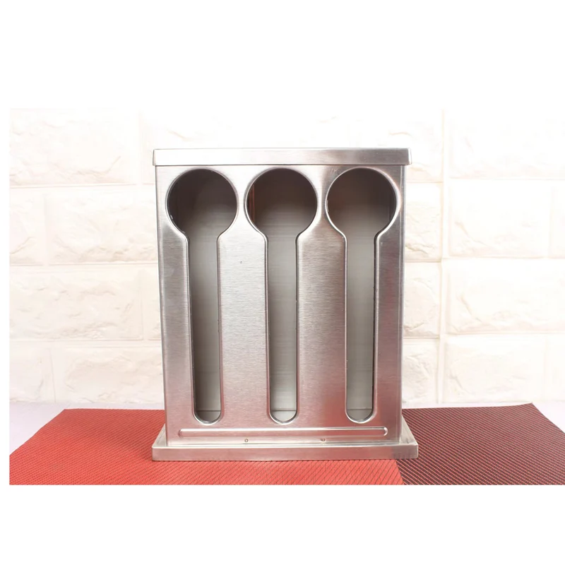 SOGA Stainless Steel Buffet Spoon Holder Storage Rack 3 Holes