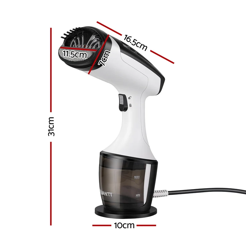 Devanti Clothes Steamer, 1500W Powerful Handheld Steam Iron for Home Travel