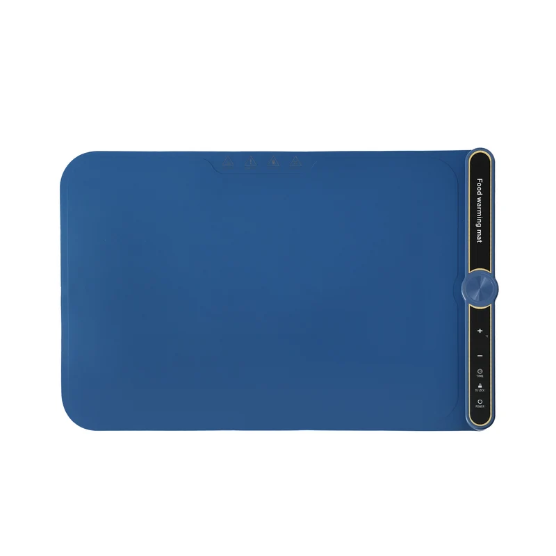 Devanti Food Warming Mat 60 x 38cm Electric Food Warmer With Timer (Blue)