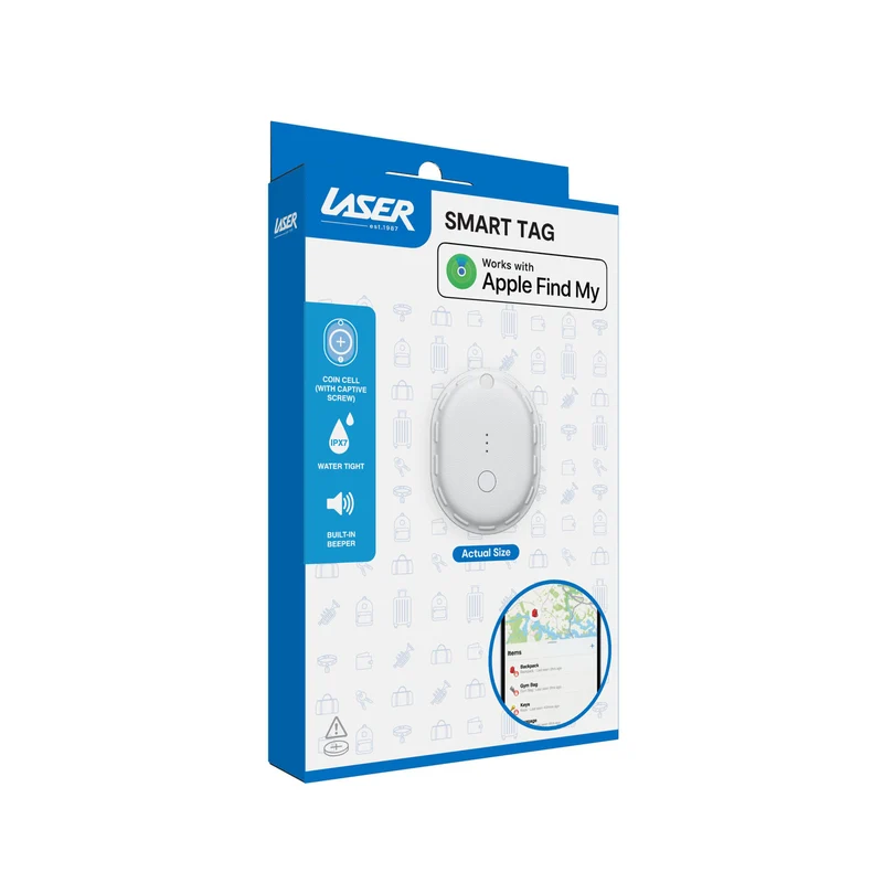 Laser Mini Smart Tag (White)