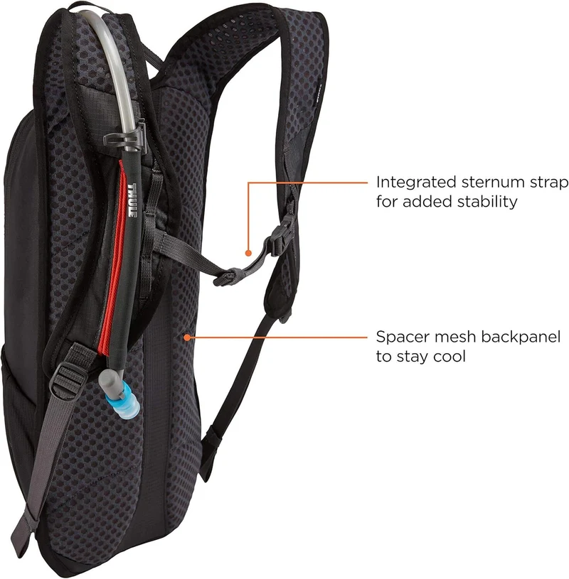 Thule Uptake Hydration Cycling Bike Riding Bag in Black (4L Storage + 2.5L Water Reservoir)