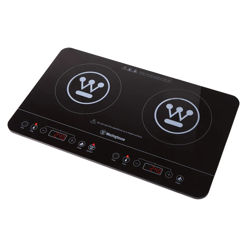 Westinghouse Double Induction Cooktop, 2400W, Slim Design