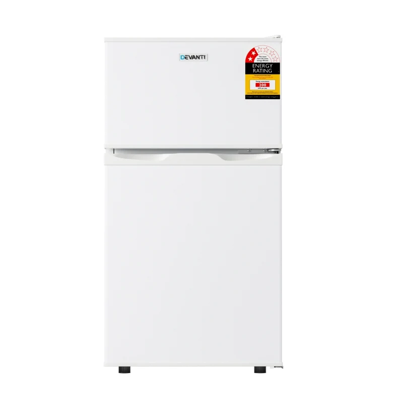 Devanti 85L Bar Fridge Mini Freezer Refrigerator White