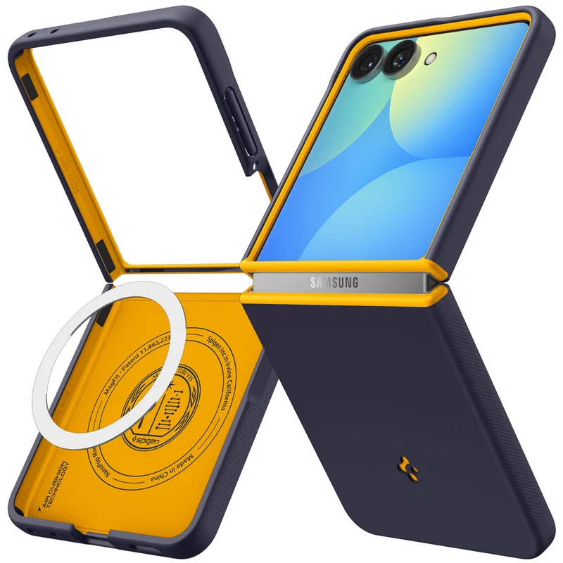 Spigen Galaxy Z Flip 8 Nano Pro (MagFit) Case (Blueberry Navy)