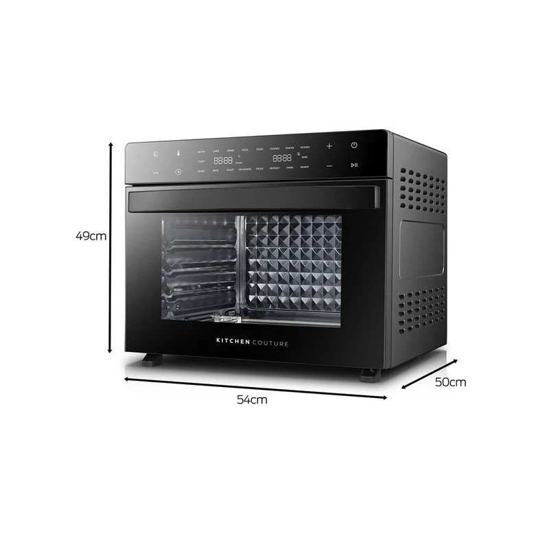 Kitchen Couture 240V 45L Multifunctional Large Air Fryer Oven 54x50cm Black