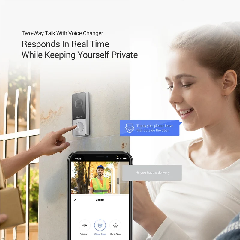 EZVIZ HP8 Video Doorbell with Chime
