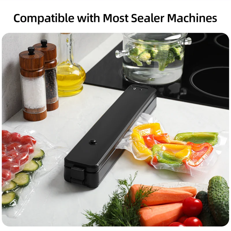 AUSPURE Vacuum Sealer Bags, 28cm x 6m for Food Storage 3 Rolls