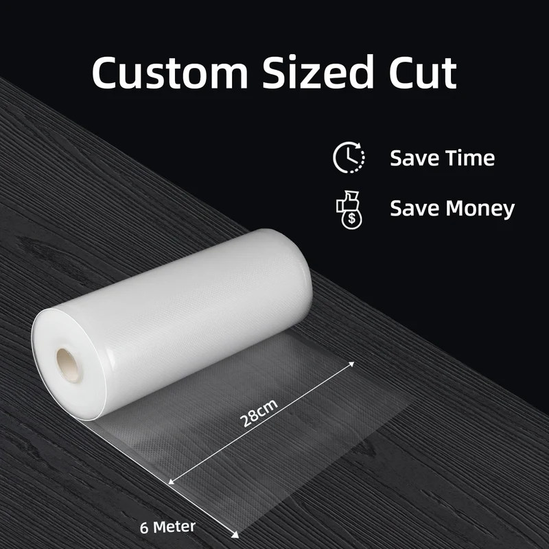 AUSPURE Vacuum Sealer Bags, 28cm x 6m for Food Storage 6 Rolls