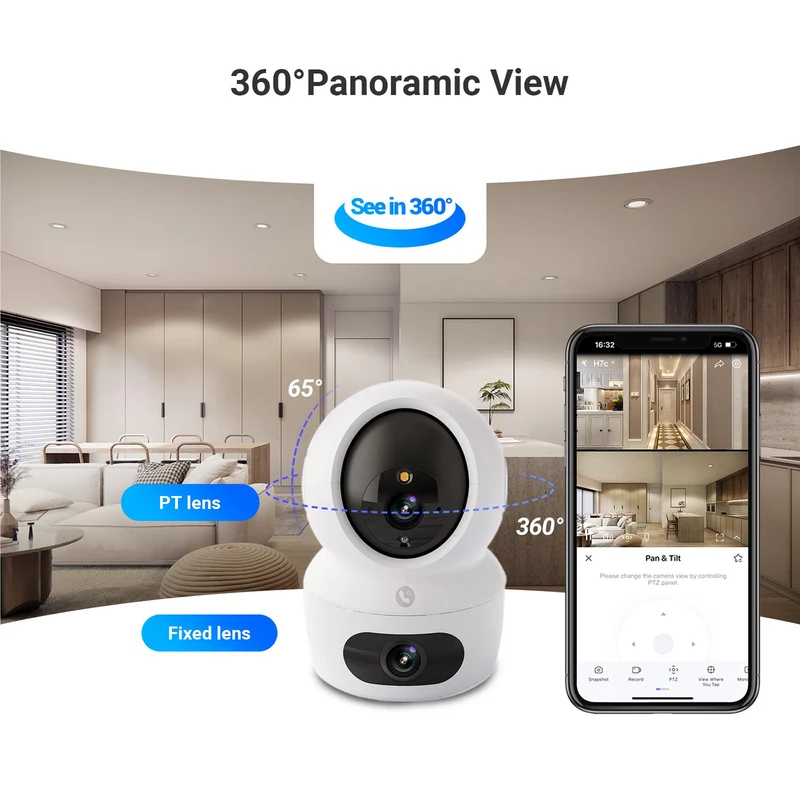 EZVIZ H7C Dual Lens 2K Indoor Security Camera