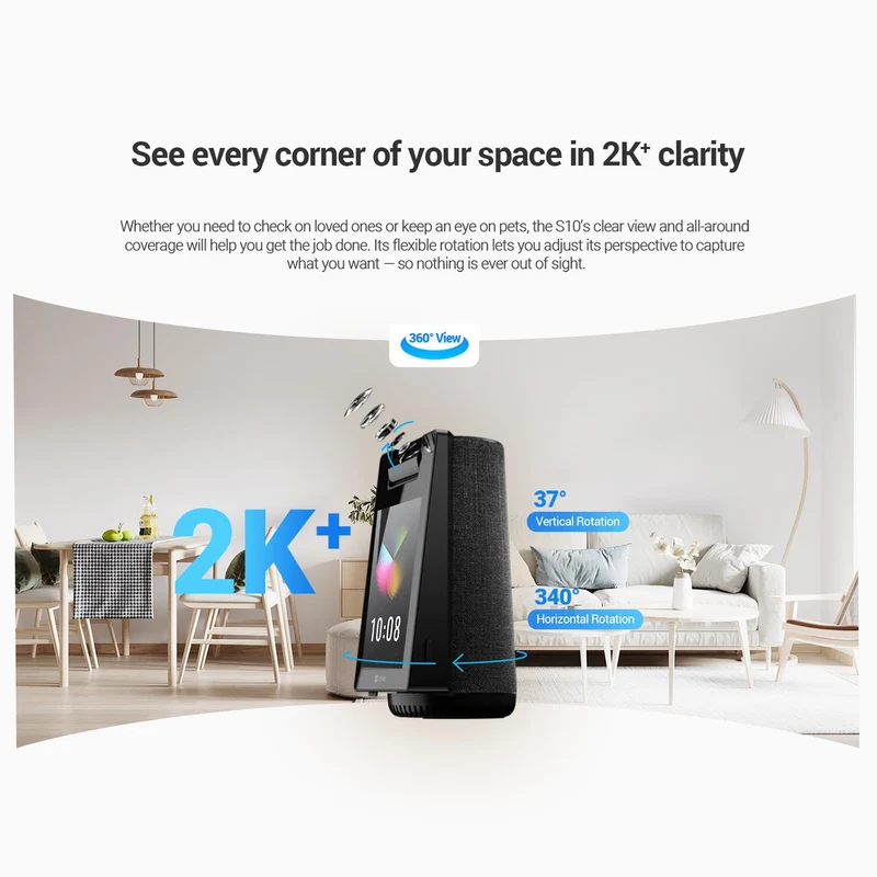 EZVIZ S10 Indoor Security Camera with Display