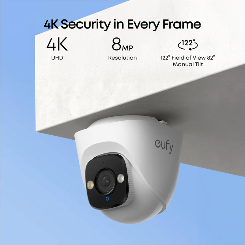 eufy E41 NVR POE 24/7 Security System [4 x Turret Cameras]