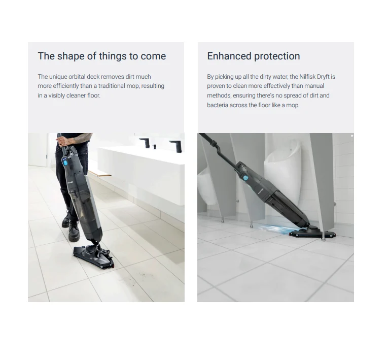 Nilfisk Dryft V1 Compact Walk Behind Scrubber Dryer