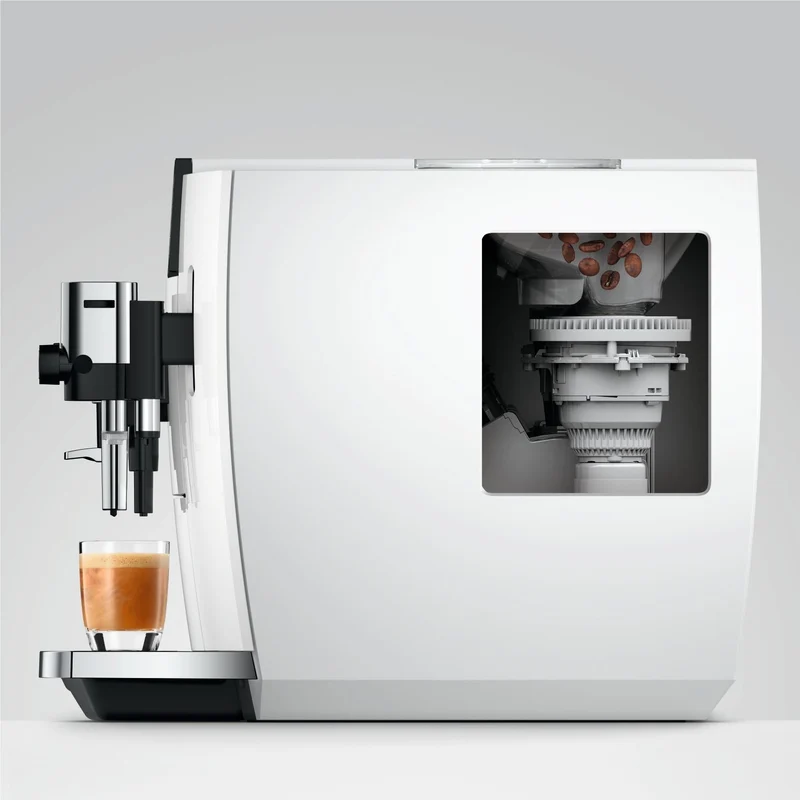 Jura E8 Fully Automatic Coffee Machine (Piano White)