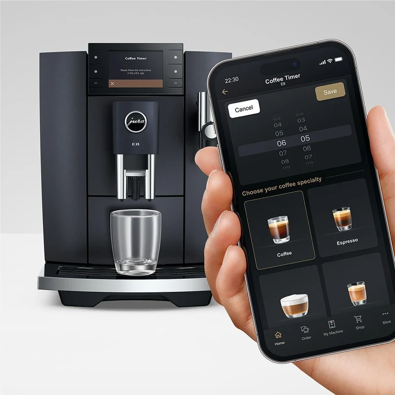 Jura E8 Fully Automatic Coffee Machine (Cosmic Black)