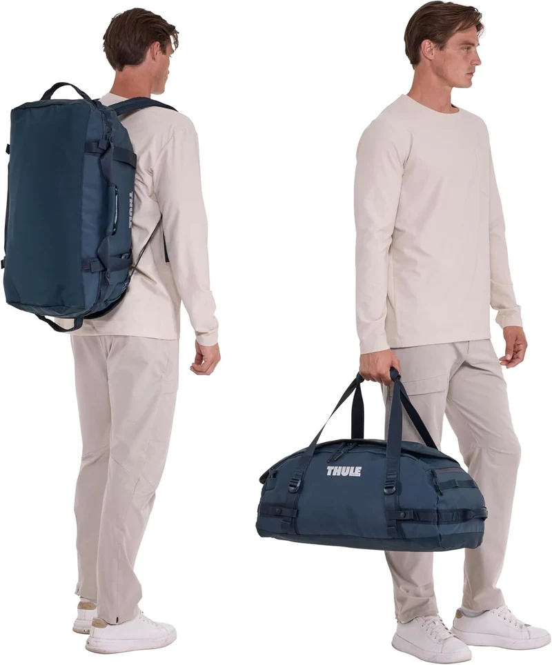 Thule Chasm 40L Duffel Bag Convertible Backpack Duffle in Darkest Blue