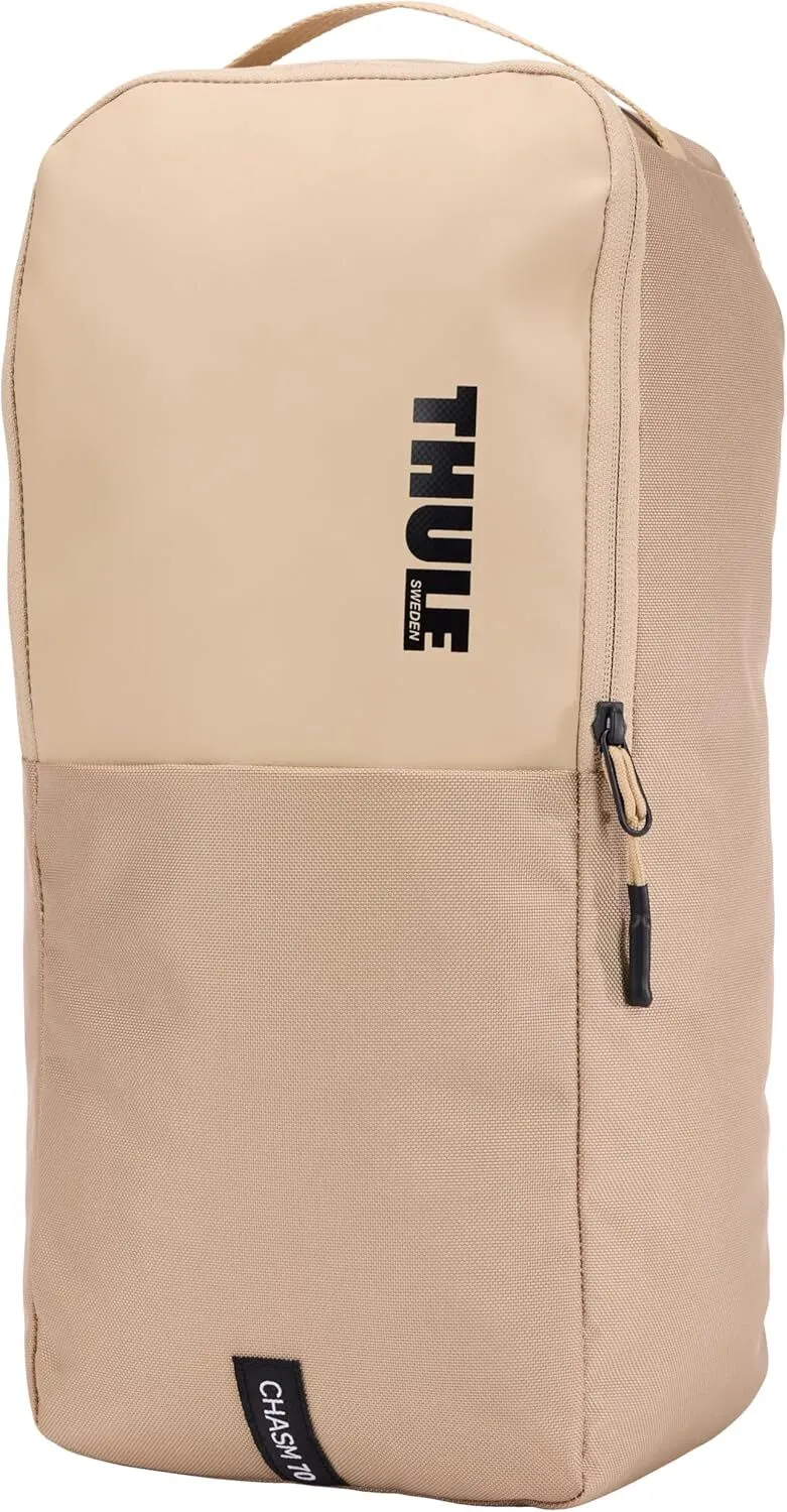 Thule Chasm 70L Duffel Overnight Bag Convertible Backpack Duffle in Gentle Beige