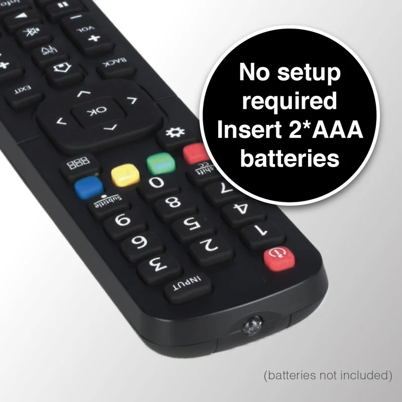 Laser Hisense Replacement TV Remote (No Setup)