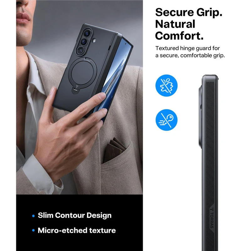 Torras OstandCase for Galaxy Z Fold8 Ultra (Black)