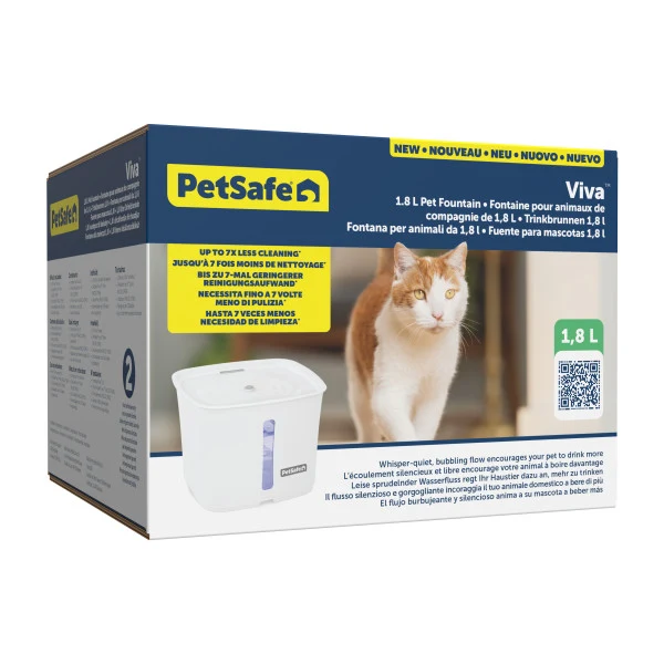 PetSafe® Viva™ Pet Fountain, 1.8 Litre, Plastic Tray