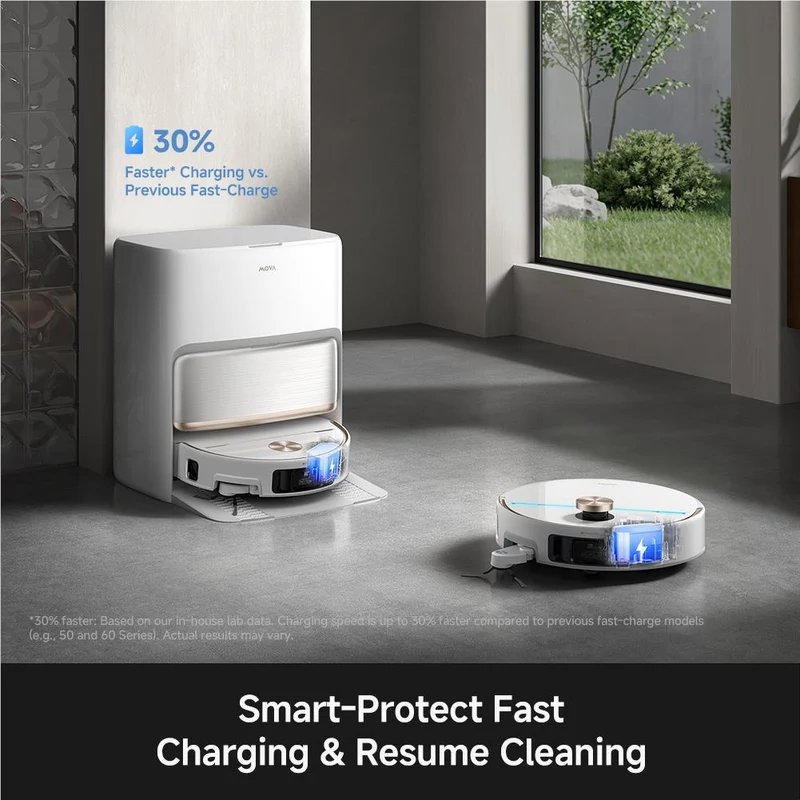 MOVA V70 Ultra Complete Wet and Dry Robotic Vacuum (White)
