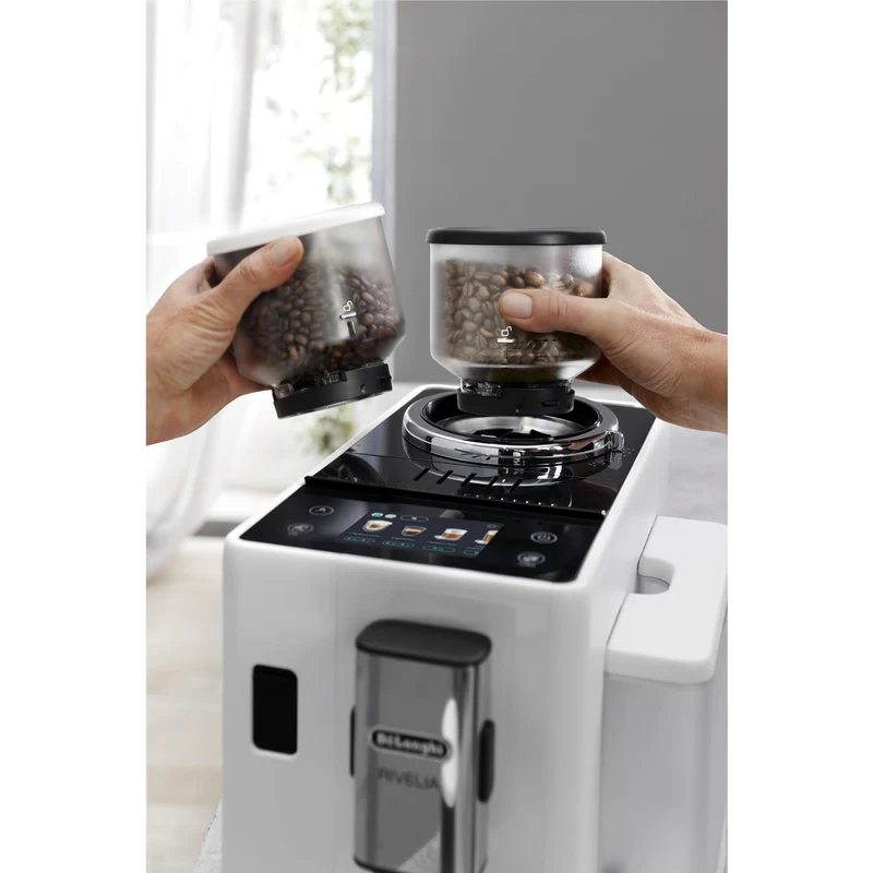De'Longhi Rivelia With Cool Carafe Fully Automatic Coffee Machine (White)