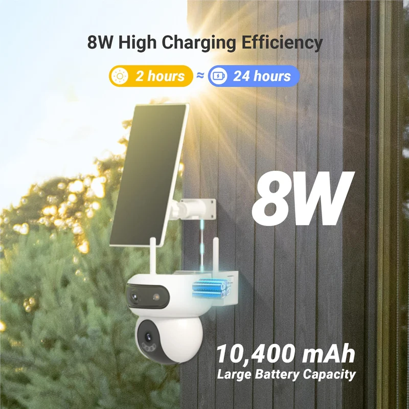 EZVIZ HB90 Dual 3K Security Camera with Solar Panel