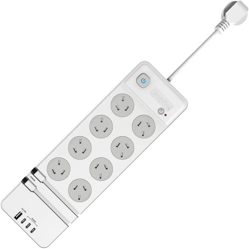 Energizer 8-Port Surge Protection Powerboard