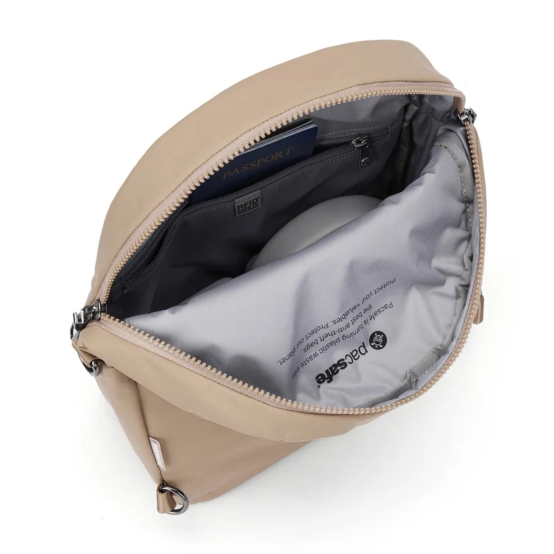 Pacsafe CX Convertible Backpack Bag in Taupe
