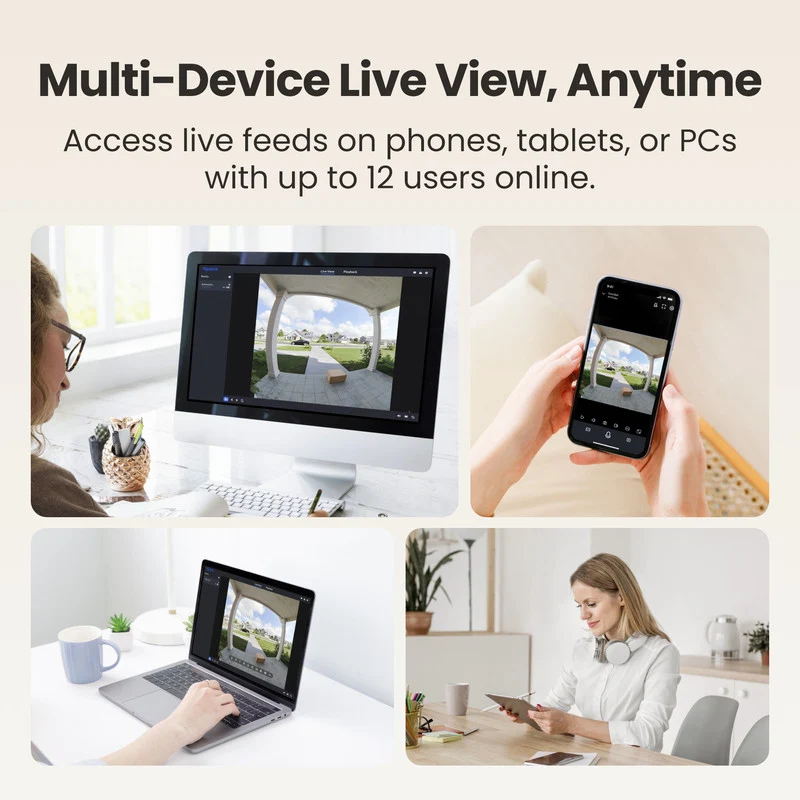Reolink 2K 4MP Battery Video Doorbell Camera Head-to-Toe View, 2.4/5 GHz WiFi Two-Way Talk