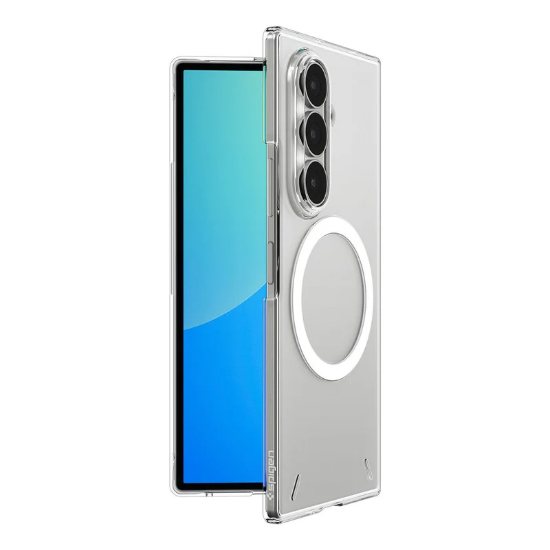 Spigen Galaxy Z Fold 8 Ultra Air Skin (MagFit) Case (Clear Case / White Ring)