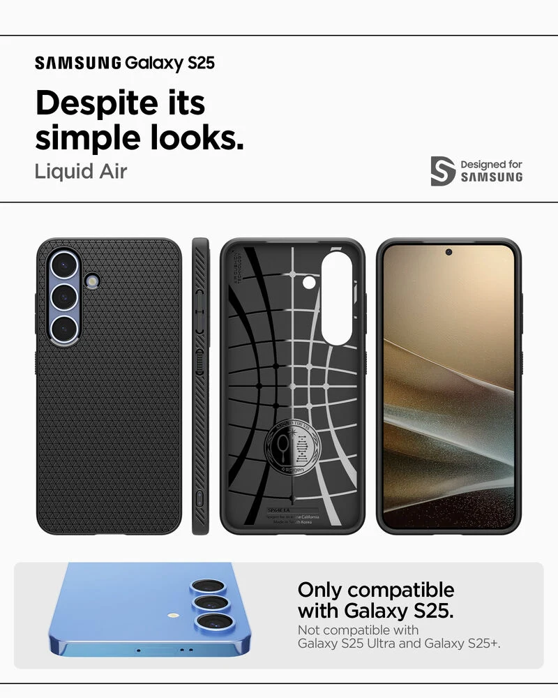 SPIGEN Liquid Air Case for Galaxy S25 (Black)