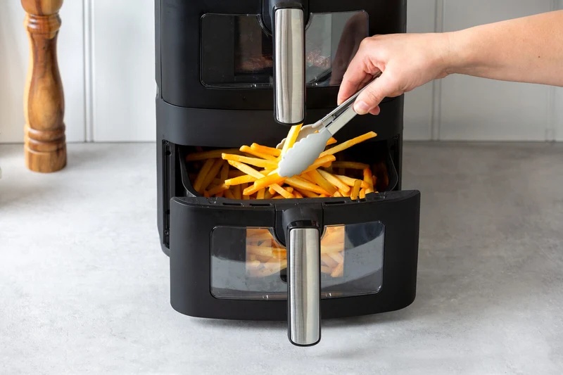 Healthy Choice 13L Dual Zone 2300W Double Stack Air Fryer with Foldable Top Display