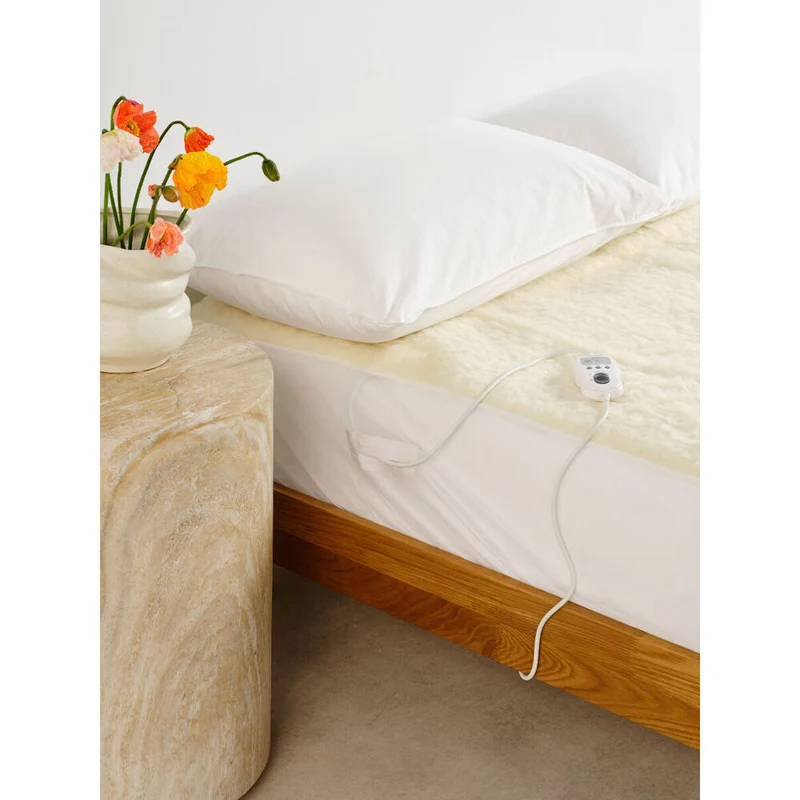 Linen House Wool Long Electric Blanket - Cream (King Single)