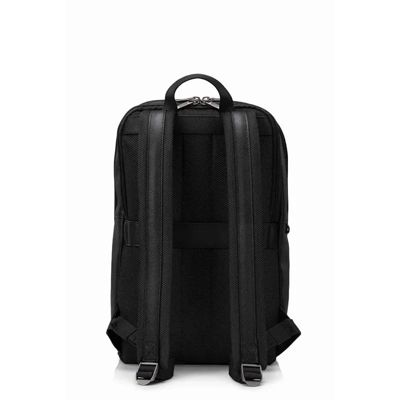 Samsonite Classic Leather Slim Backpack (Black)