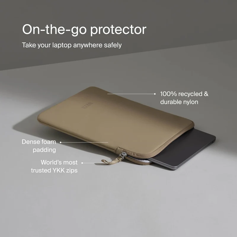 Urth Naos 15/16" Laptop Sleeve (Beige)