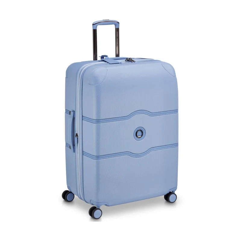 Delsey Chatelet Air 2.0 Checked-In Luggage Suitcase W/ TSA Lock Light Blue 76 cm