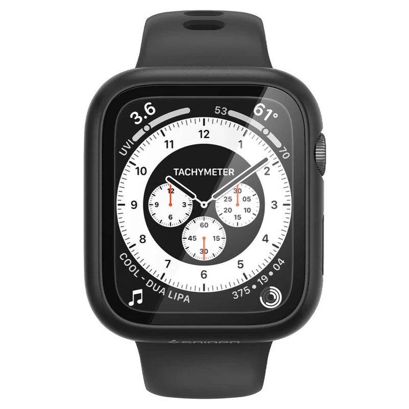 Spigen Apple Watch SE3/SE2/6/SE/5/4 40mm Thin Fit 360 Case with Screen Protector (Black)