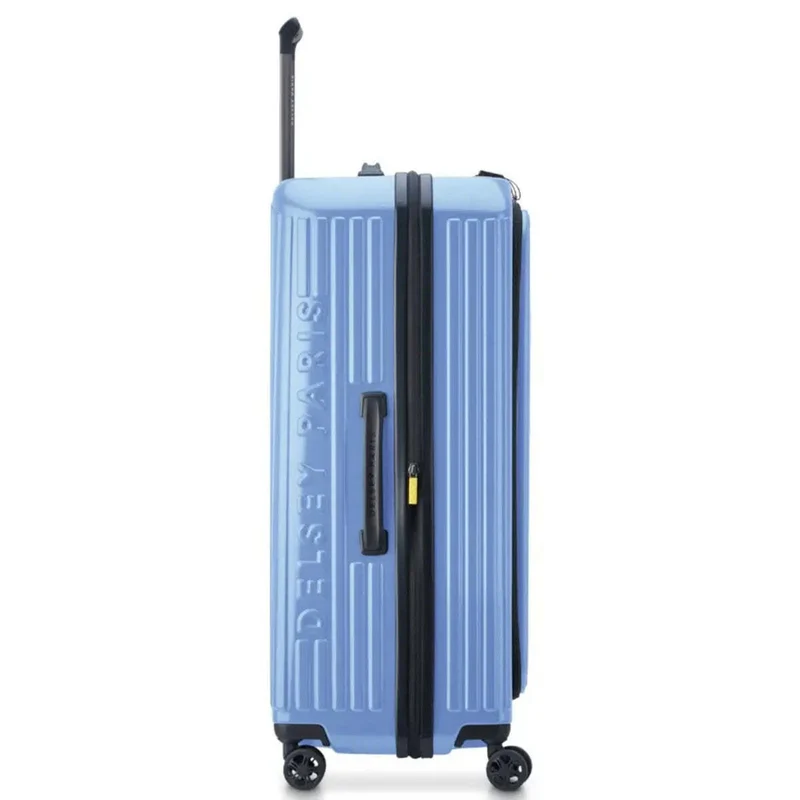 Delsey Securtime Zip 76 cm Top Opening 4-Wheel Expandable Suitcase - Lavender Blue
