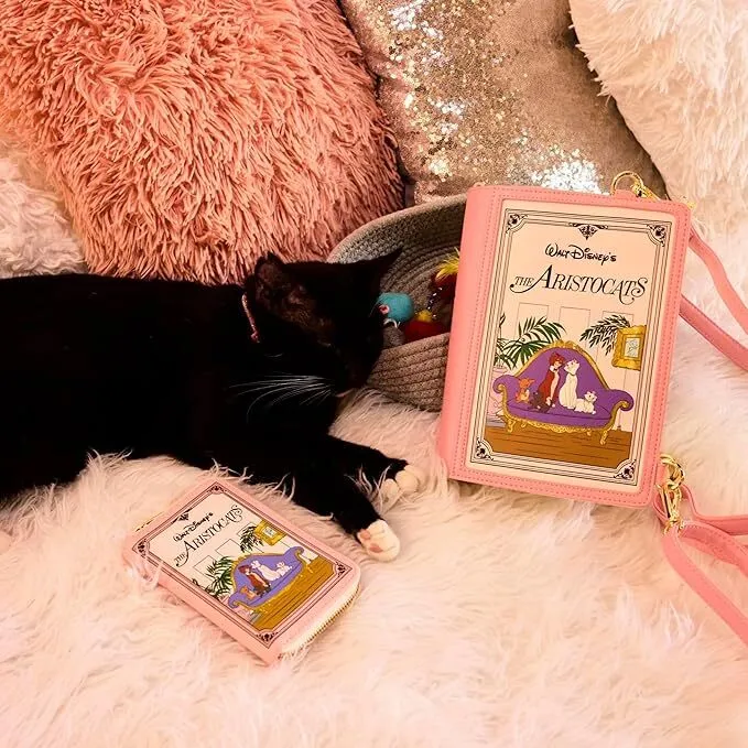 Loungefly Disney Aristocats - (1970) Book Convertible Crossbody Bag