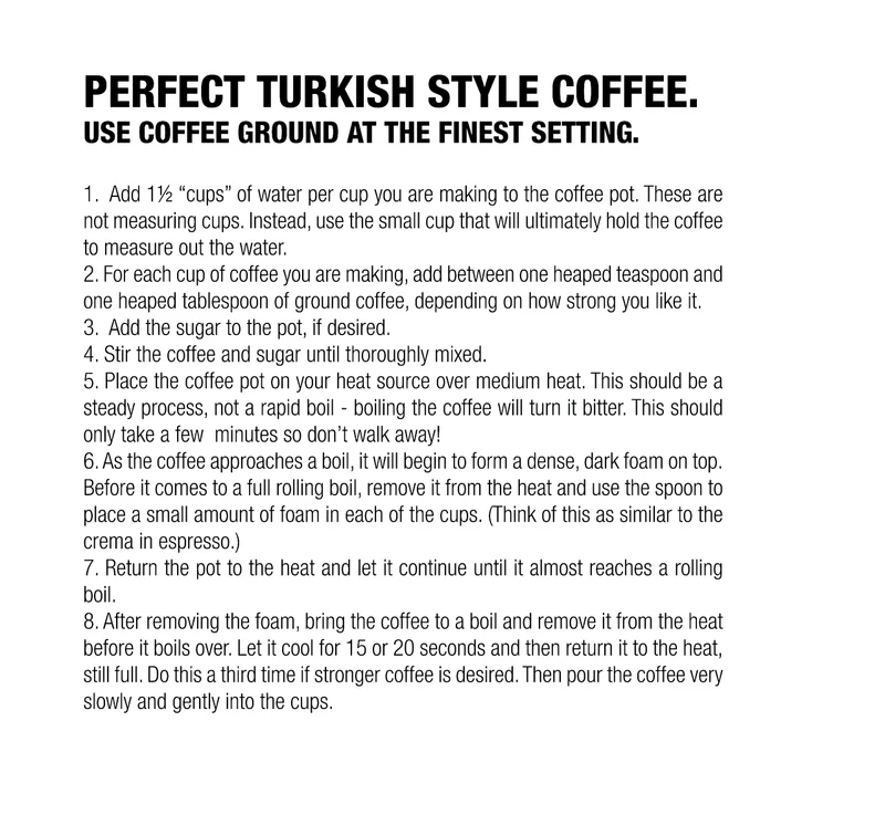 Coffee Culture Stainless Steel 520ml Turkish Coffee Pot