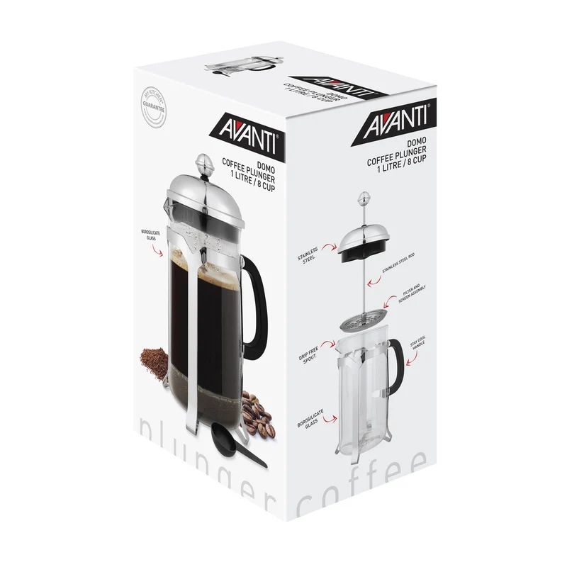 Avanti Domo 8 Cup Coffee Plunger 1 Litre