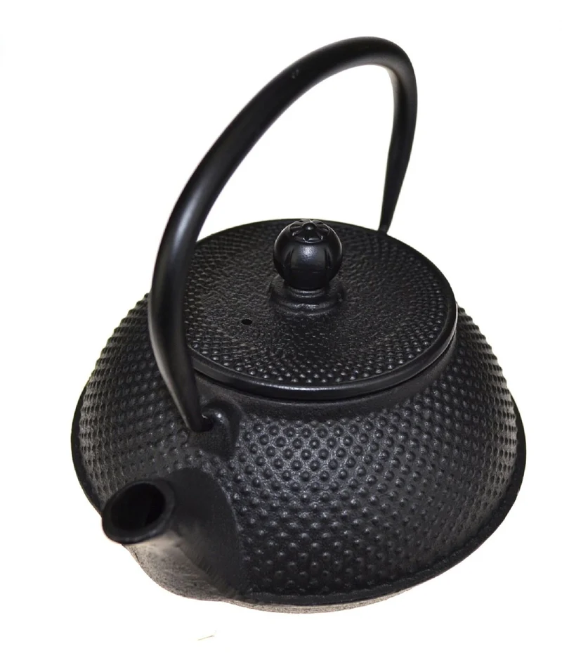 Teaology Cast Iron Teapot 800ml - Fine Hobnail Black