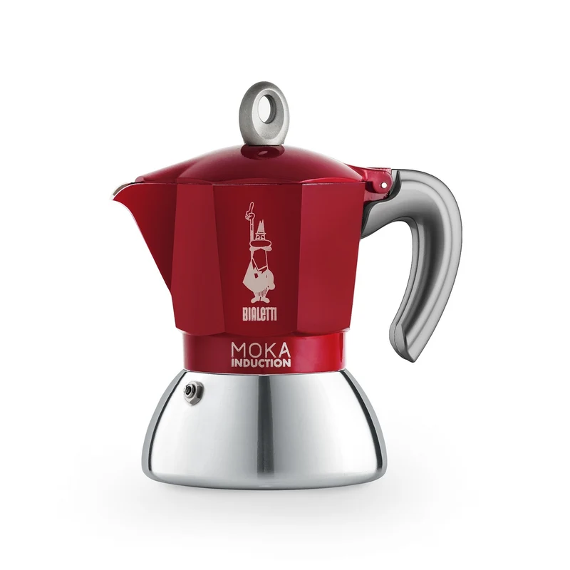 Bialetti Moka 2 Cup Induction Espresso Maker - Red